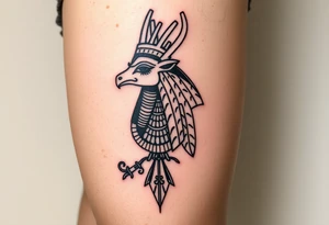 the egyptyan mythology Horus associated with Taurus ruled by Venus which govern love, pleasure and material possessions. tattoo idea