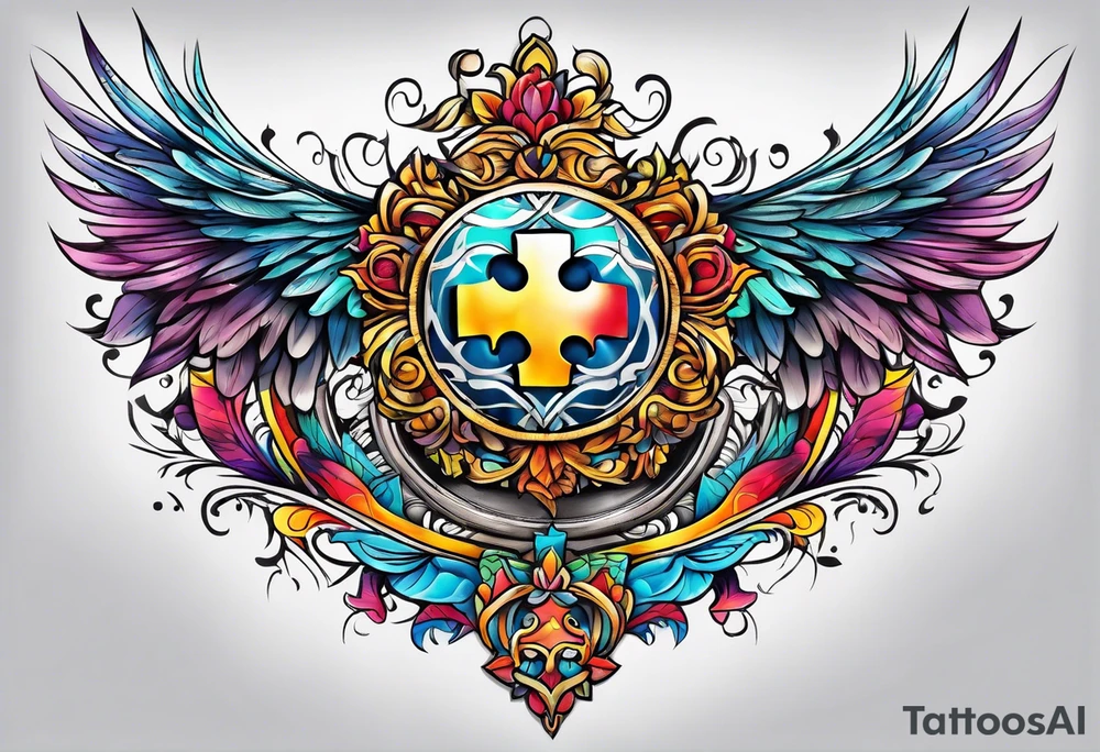Autism awareness symbol tattoo idea