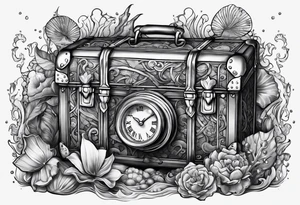underwater treasure tattoo idea