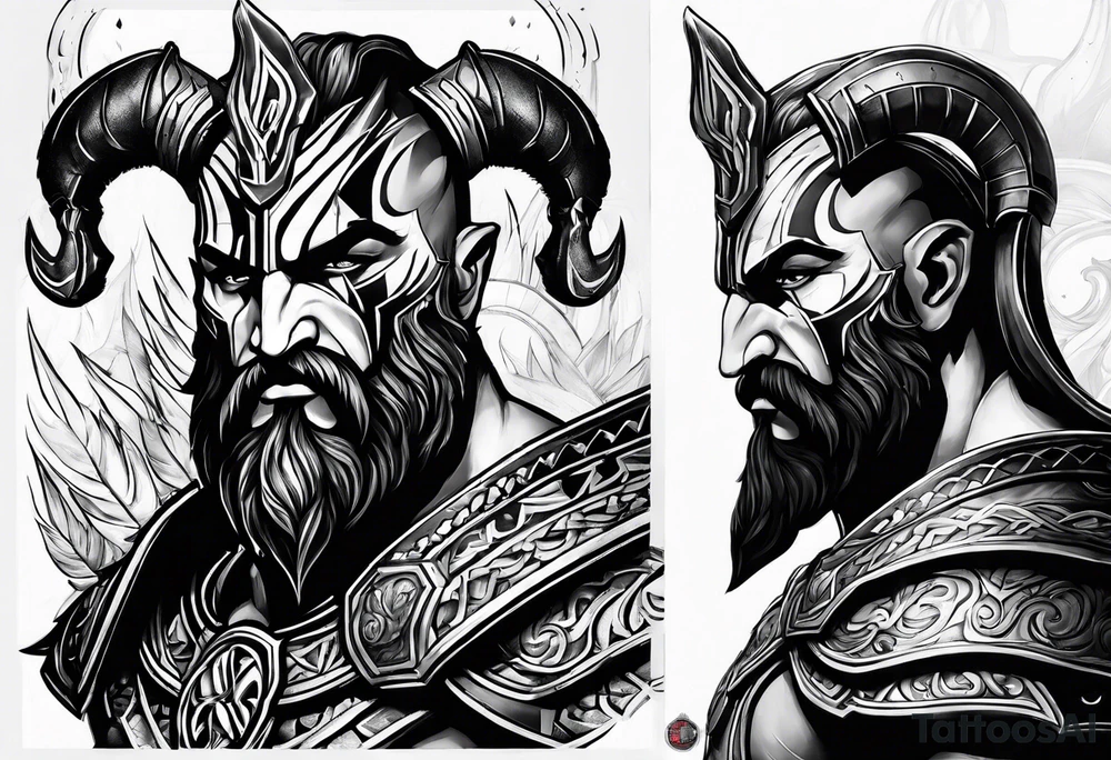 Ares God of War tattoo idea