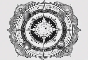 Astrology, Natal Chart, Cancer sign, vision, the moon, the sun, Uranus, Pluto, spiritual, third eye, mystical, Zen, armband tattoo idea