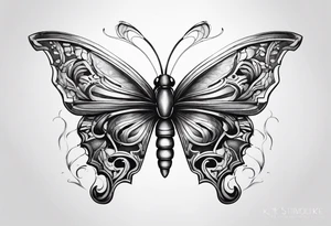 Butterfly scorpion tattoo idea