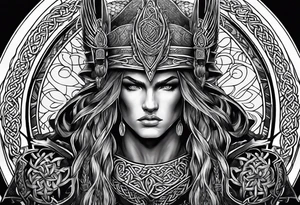 Celtic warrior tattoo idea