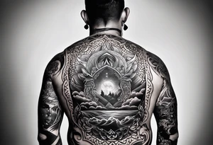 Men's tattoo. "God is inside me" tattoo idea