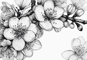 cherry blossoms tattoo idea