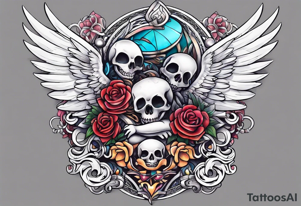 Stitch and Angel tattoo idea