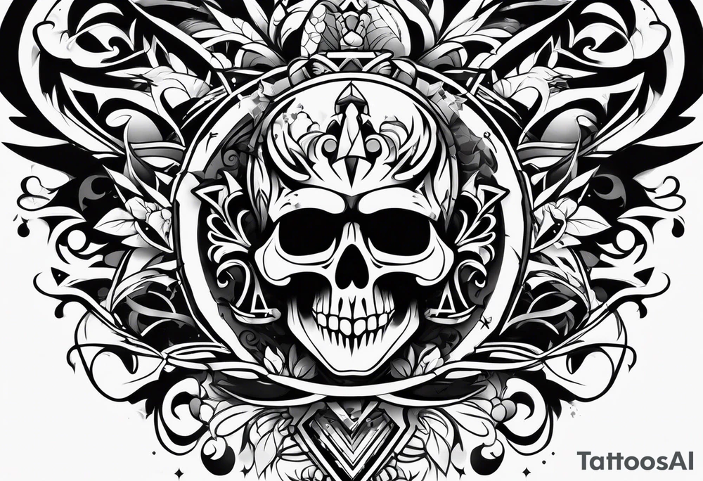 Graffiti style the word mastermind tattoo idea