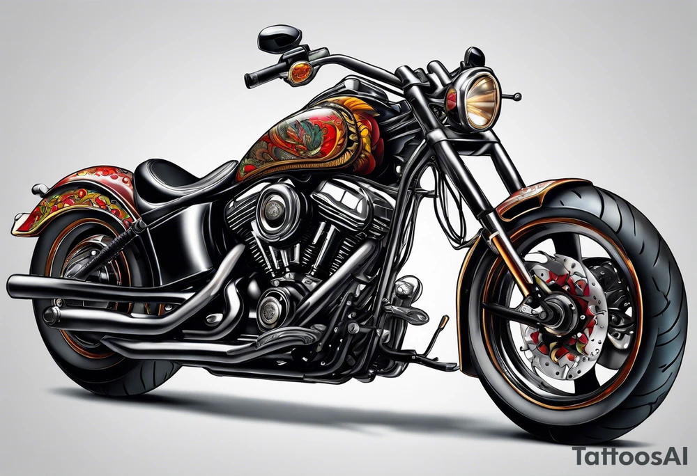 Motorcycle tattoo idea