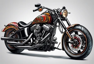 Motorcycle tattoo idea