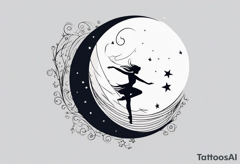 dancing in the moonlight tattoo idea
