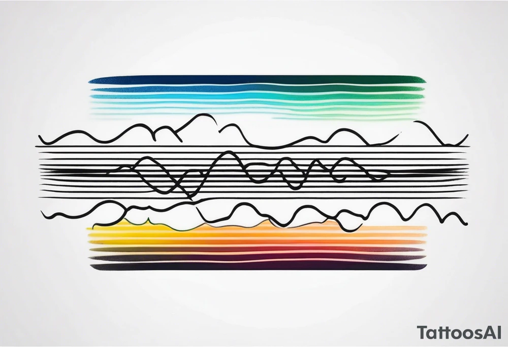 armband tattoo, horizontal with sound spectrum wave pattern tattoo idea armband tattoo, horizontal with sound spectrum wave pattern tattoo idea