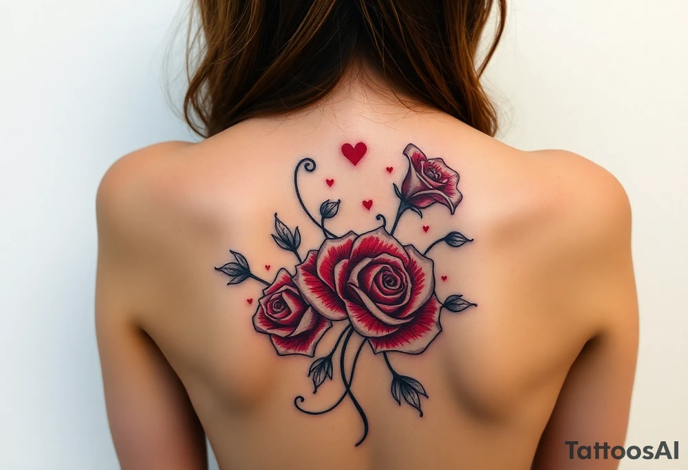 Im a twinky male and want a pretty tattoo on my lower torso. I like roses, kisses, hearts, and kink tattoo idea