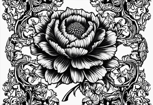 Scottish thistle, 4 leaf clover, Tudor rose tattoo idea