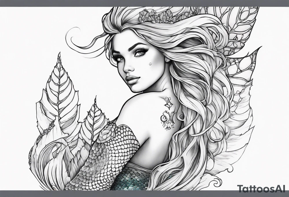 mermaid tattoo idea