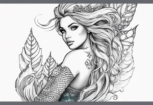 mermaid tattoo idea