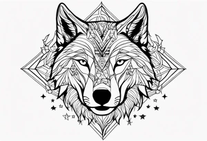 wolf stars tattoo idea