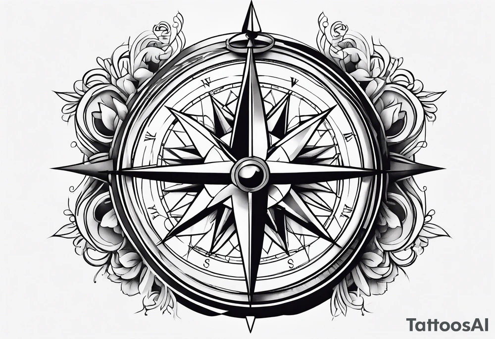 Compass tattoo idea