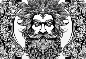 Greenman design on my arm. Incorporating divine masculine, pagan, Pan, a phallus subtlety in the design as well. Brotherhood. tattoo idea