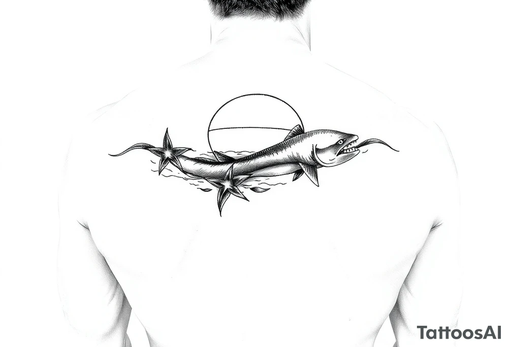 A beach/ocean theme to include something for my wife and child. tattoo idea