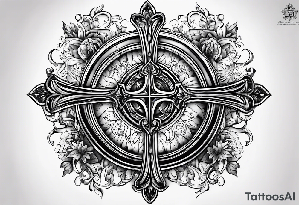 “Let me let them know your name let me let them know the pain” 
Biblical cross tattoo idea