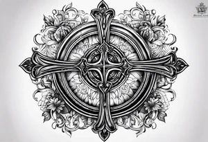 “Let me let them know your name let me let them know the pain” 
Biblical cross tattoo idea