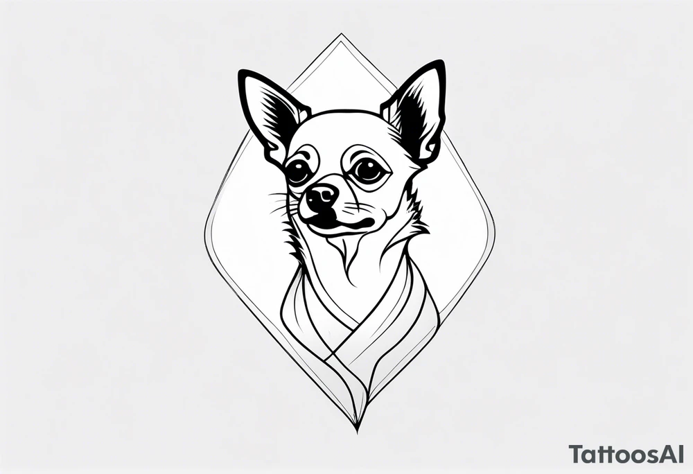 chihuahua tattoo idea