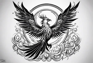 Phoenix rising tattoo idea