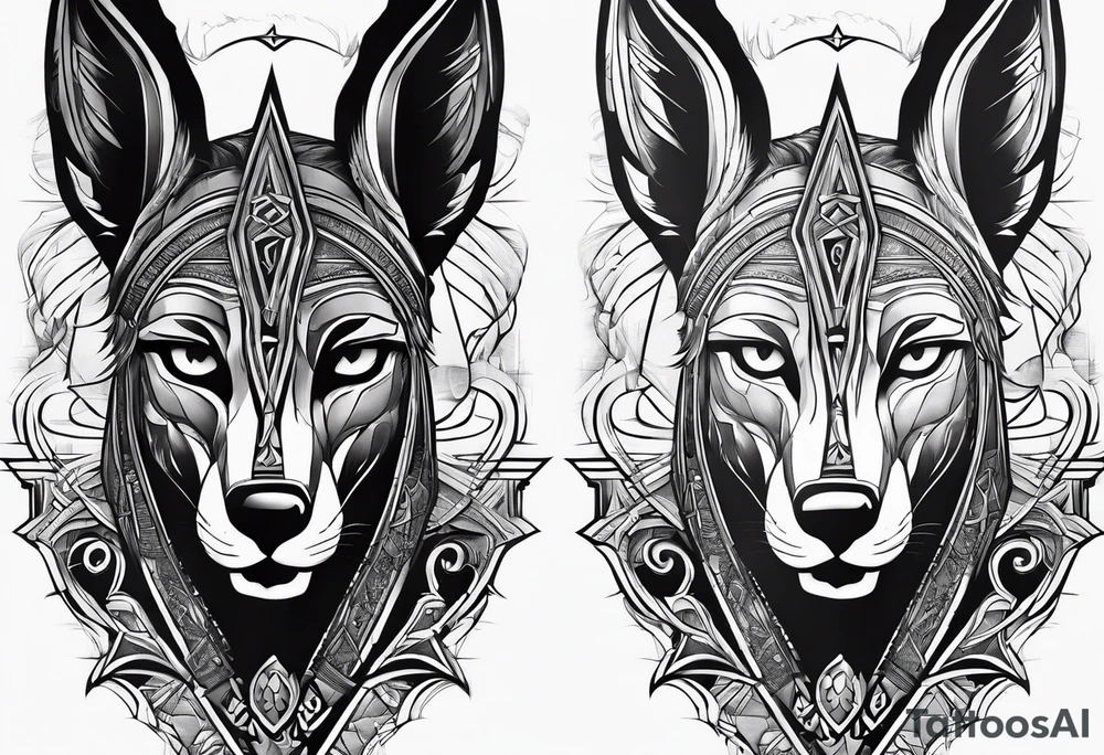 Anubis forearm tattoo idea