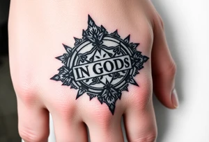 "In God's Hand" tattoo idea