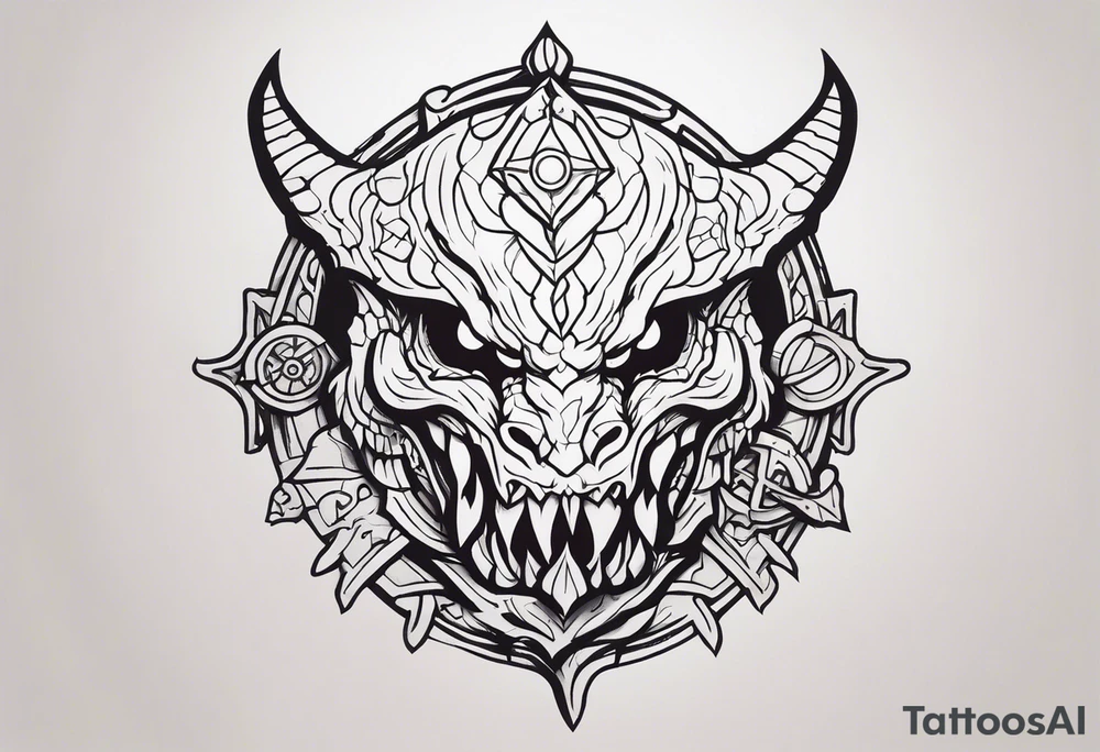 Dungeons and dragons monster tattoo idea