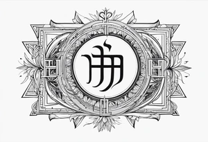 christian hebrew, minimalist tattoo idea