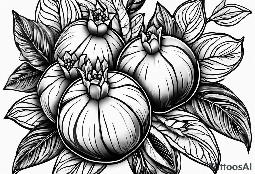 strength, small, nuanced, pomegranate elegant, armenian tattoo idea