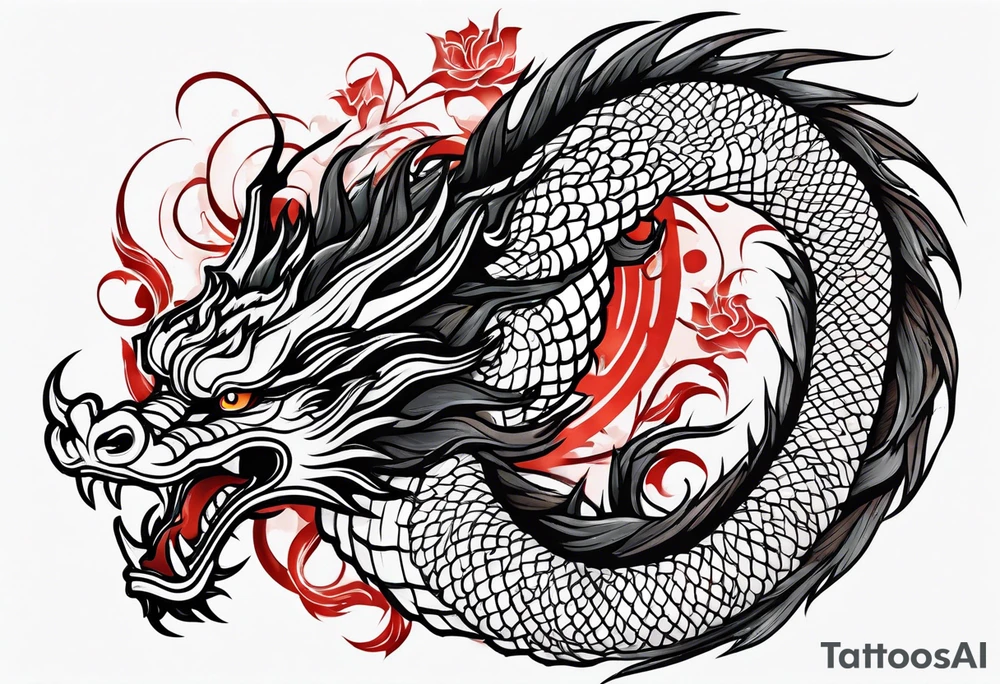 chinese dragon tattoo idea