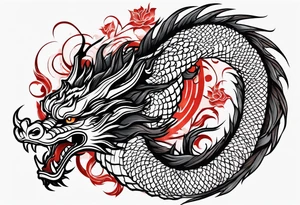 chinese dragon tattoo idea