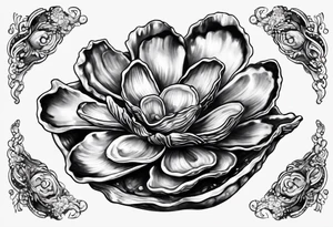 One small  Pretty oyster tattoo idea