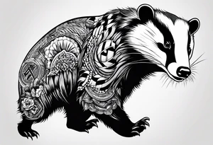 Angry Mc.Badgers tattoo idea