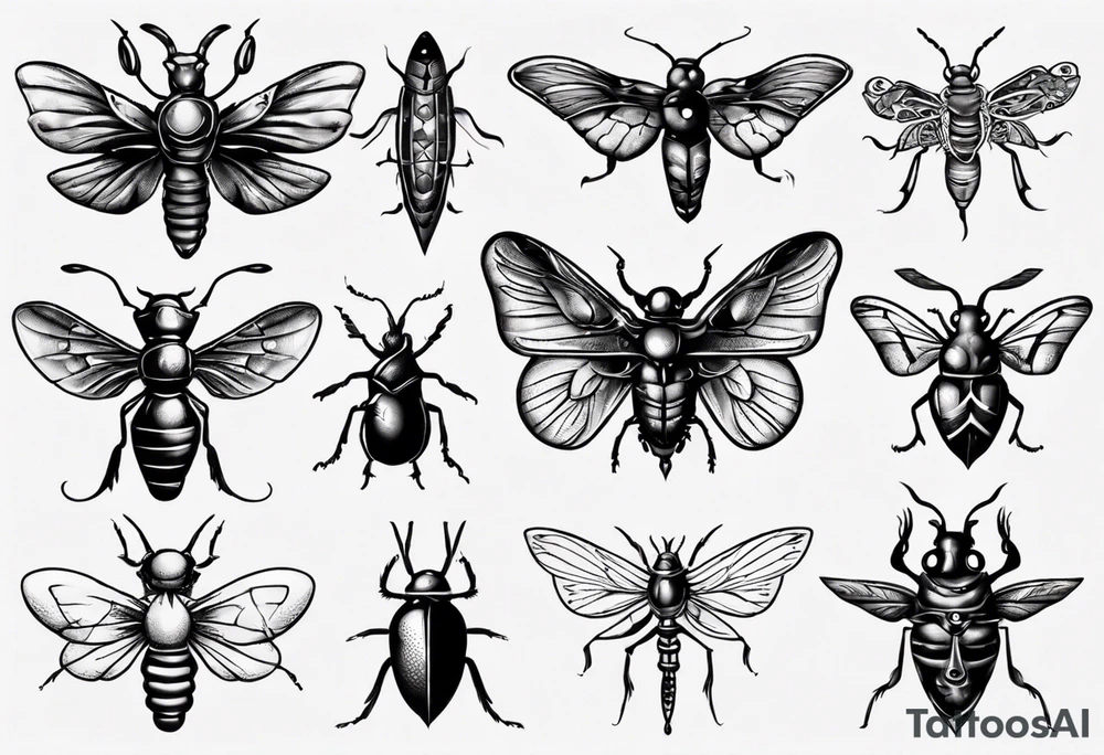 Insects tattoo idea