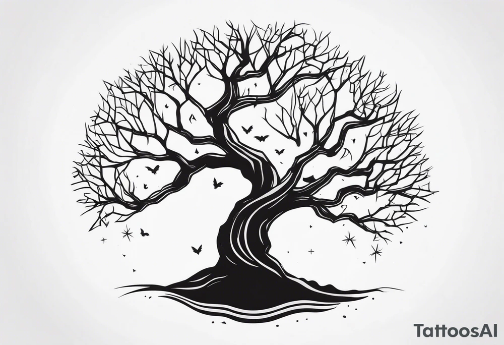 Spooky Tree tattoo idea