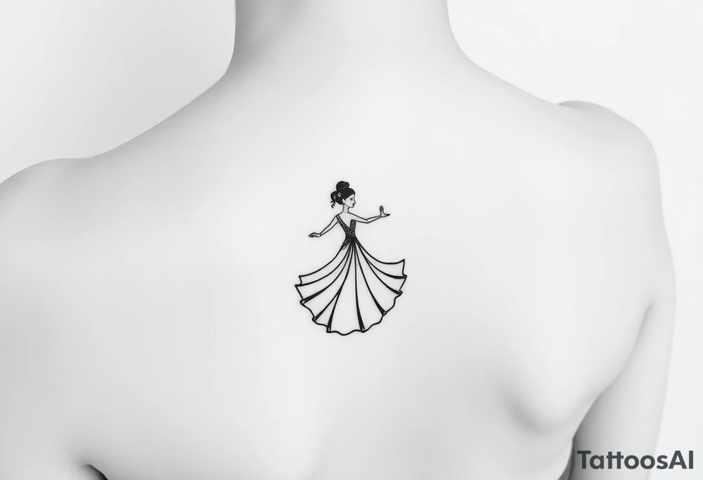Lime in a coconut and a dancing girl tattoo idea