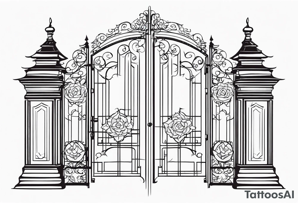 gate vector tattoo idea