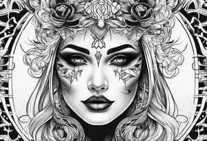 ghost face tattoo idea