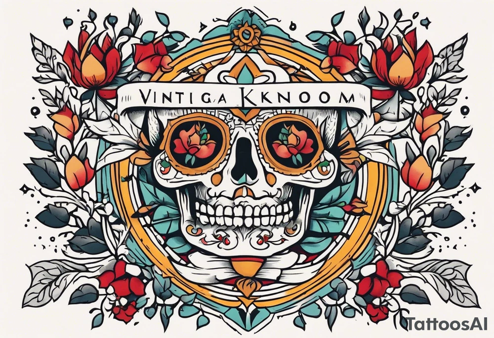 kingdom vintage tattoo style old school traditional tattoo idea
