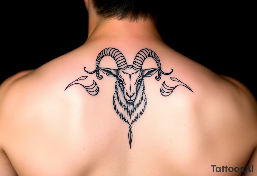 capricorn, virgo, earth, goat, love tattoo idea