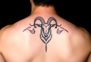 capricorn, virgo, earth, goat, love tattoo idea