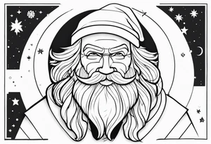 santa full body tattoo idea