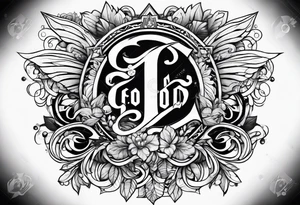 the word "good" tattoo idea