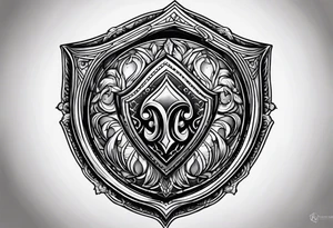 My tears ricochet shield tattoo idea