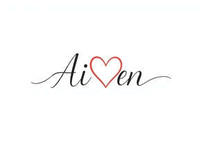 The name Aiden with a love heart tattoo idea