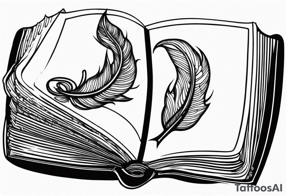 Books or Quill tattoo idea