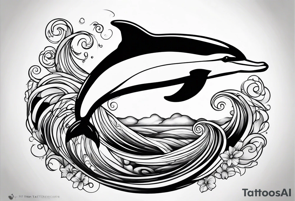 dolphin tattoo idea